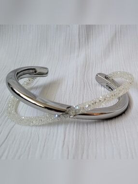 Swarovski Crystaldust Cross Cuff Bracelet -